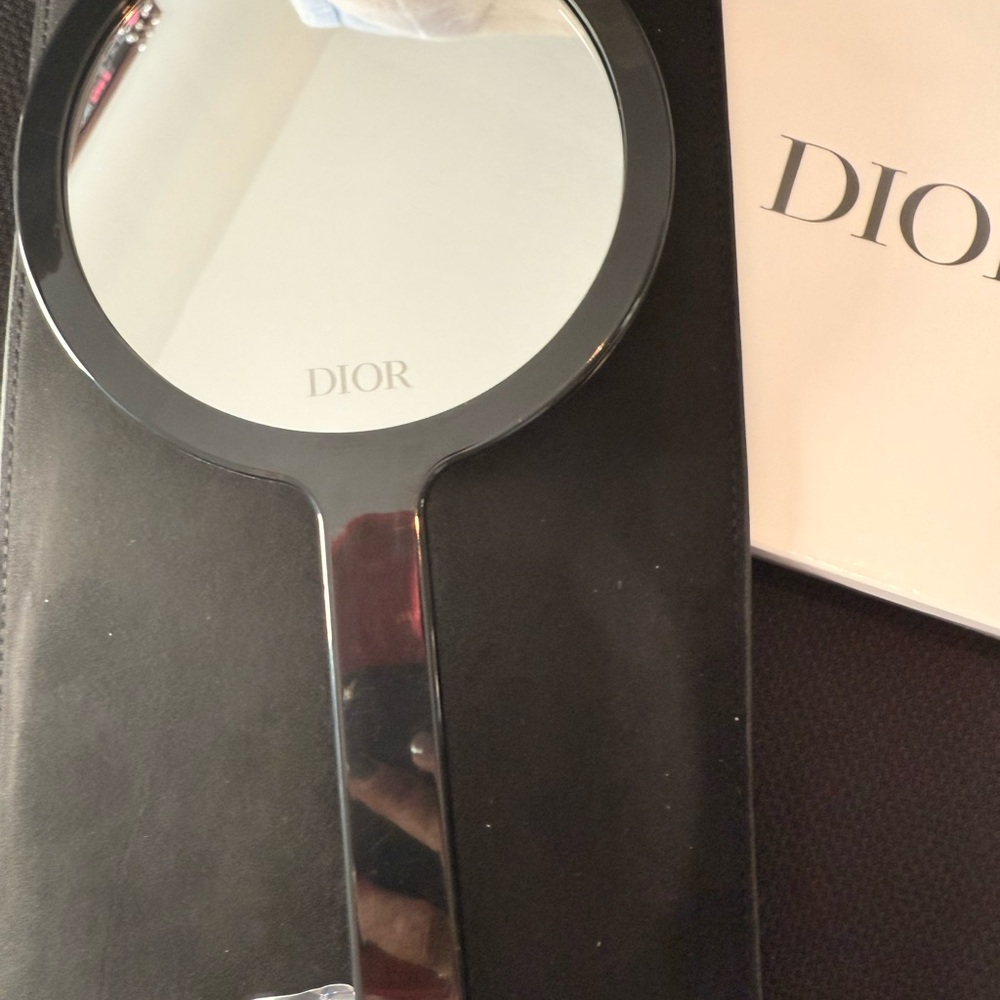 Dior Black Handheld Mirror with Case - Picture 2 of 5